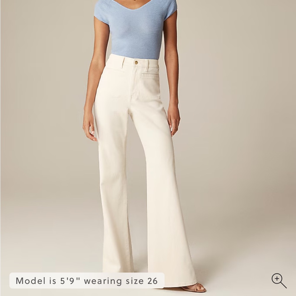J. Crew Ecru Vintage Flare Jean